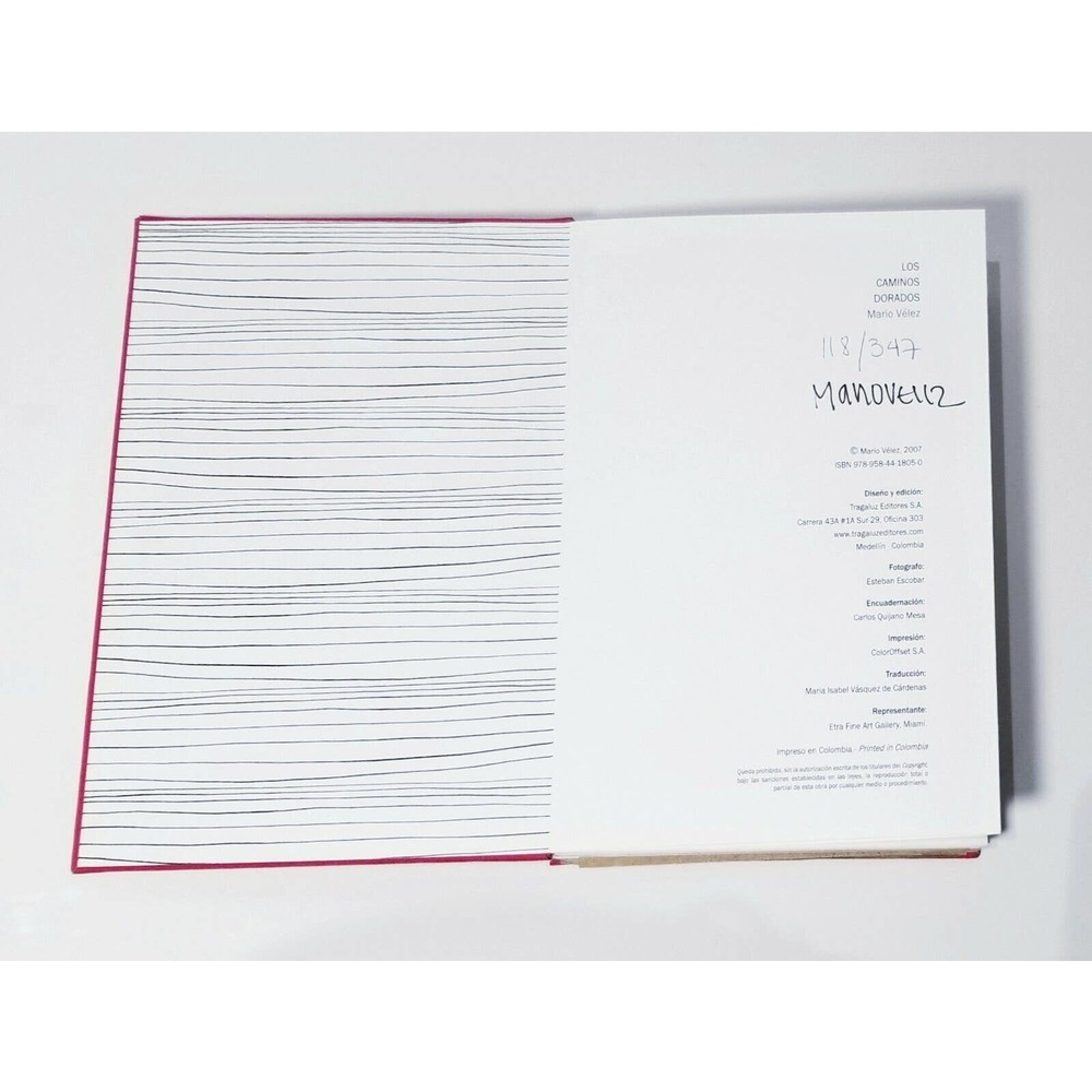 BOOK LOS CAMINOS DORADOS MARIO VELEZ "SIGNED" ARTIST "LTD EDITION" ART HARDCOVER - Picture 8 of 12